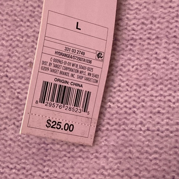 Lilac Ruffle Sleeve Sweater in sz M 6/8 - Picture 6 of 8